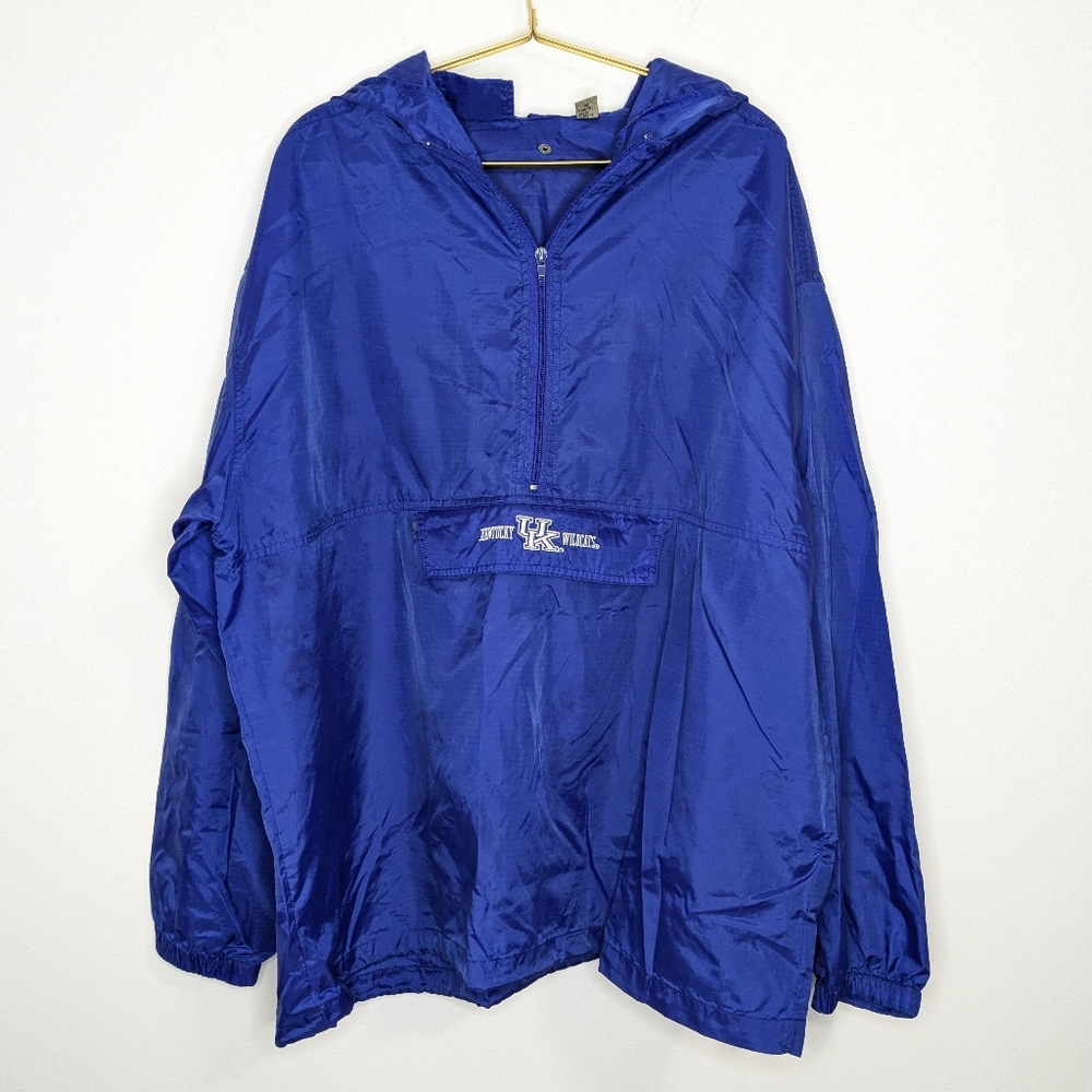 Vintage Vesi Sportswear XL Royal Blue UK University of Kentucky Wildcats  Poncho